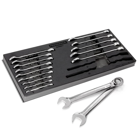 Powerbuilt 16Pc Metric Combination Wrench Set 949001